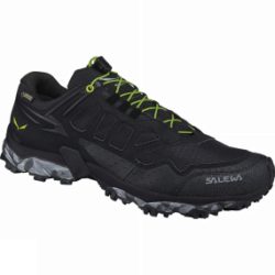 Salewa Mens Ultra Train GTX Shoe Black / Swing Green